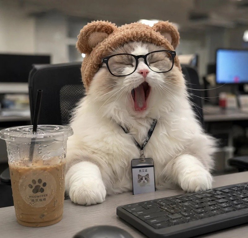 Avatar Mèo Vô Tri cute dành cho mạng xã hội