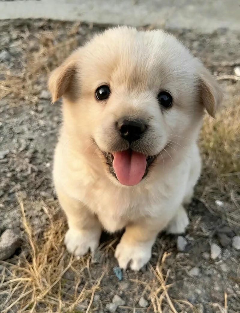 Chú chó đáng yêu với ánh mắt ngây thơ
