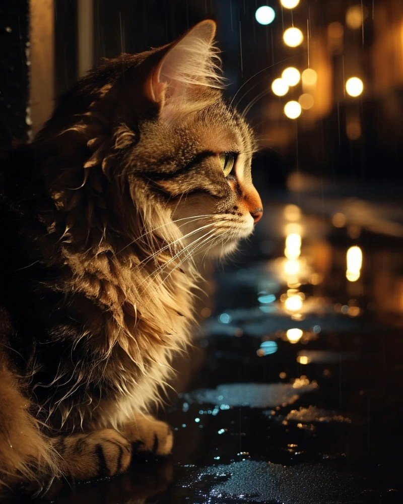 ảnh mèo buồn 25