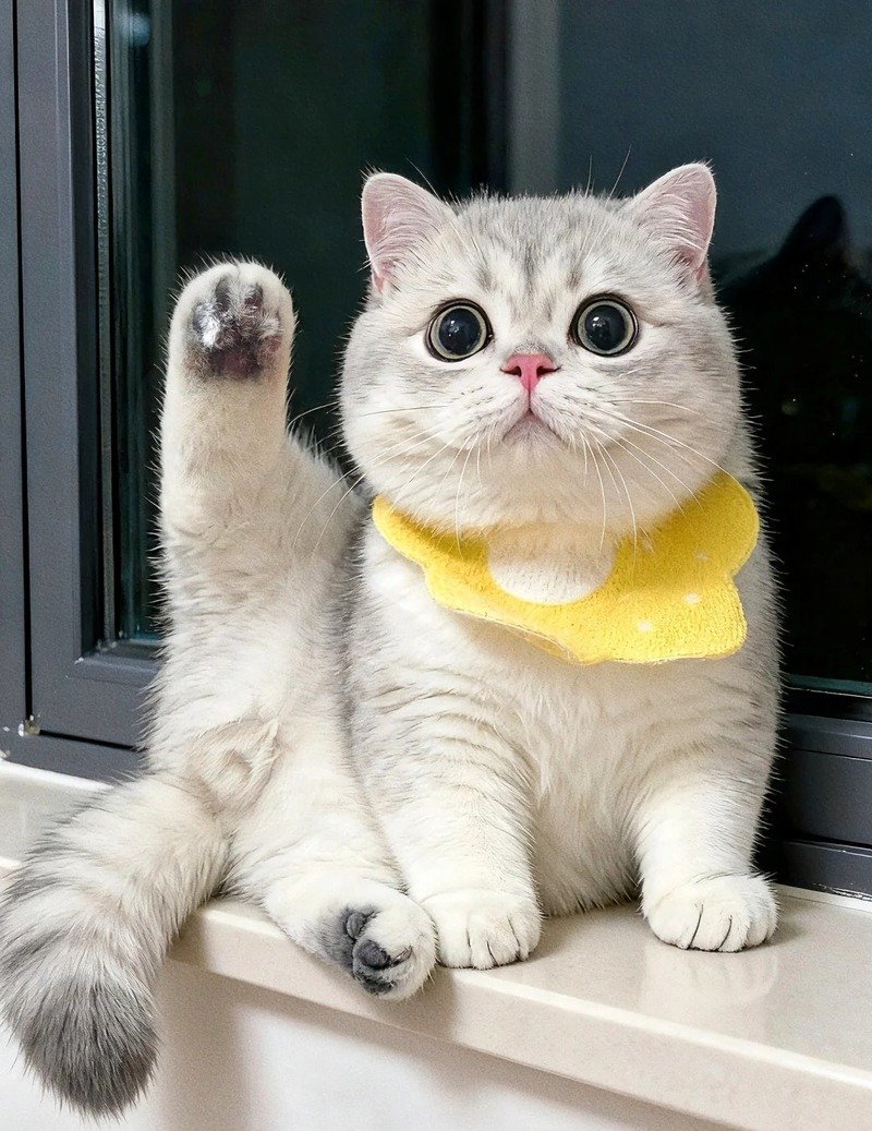 Ảnh tay mèo cute dành cho người yêu thú cưng