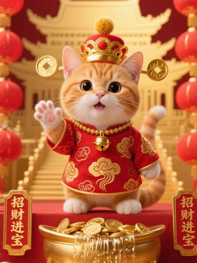 Hình Nền Mèo Thần Tài Giúp Khởi Đầu Han Hanh