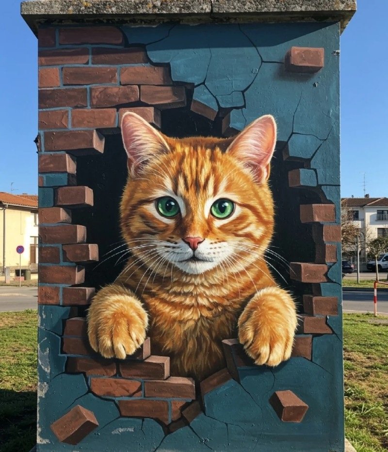 hình ảnh con mèo 3d 23