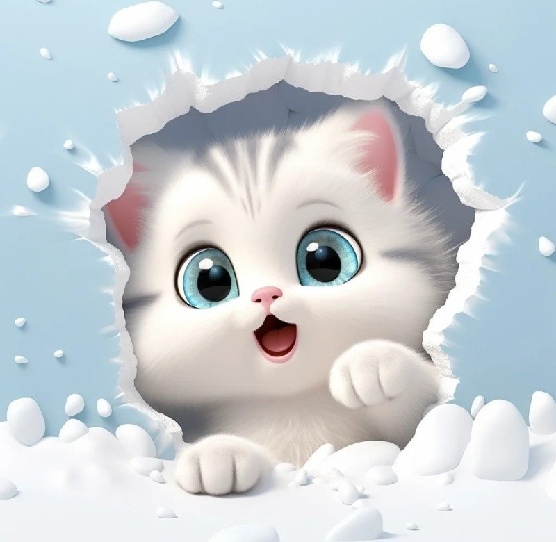 hình ảnh con mèo 3d 4