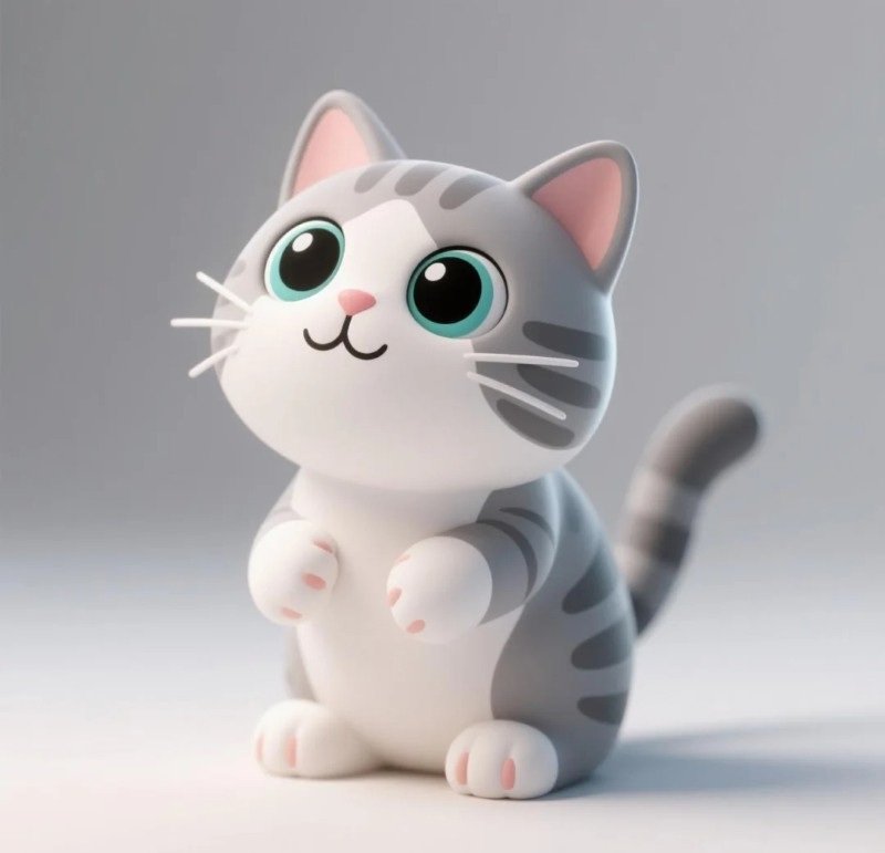 hình ảnh con mèo 3d 7