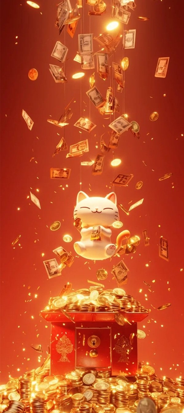 hình nền mèo thần tài 13