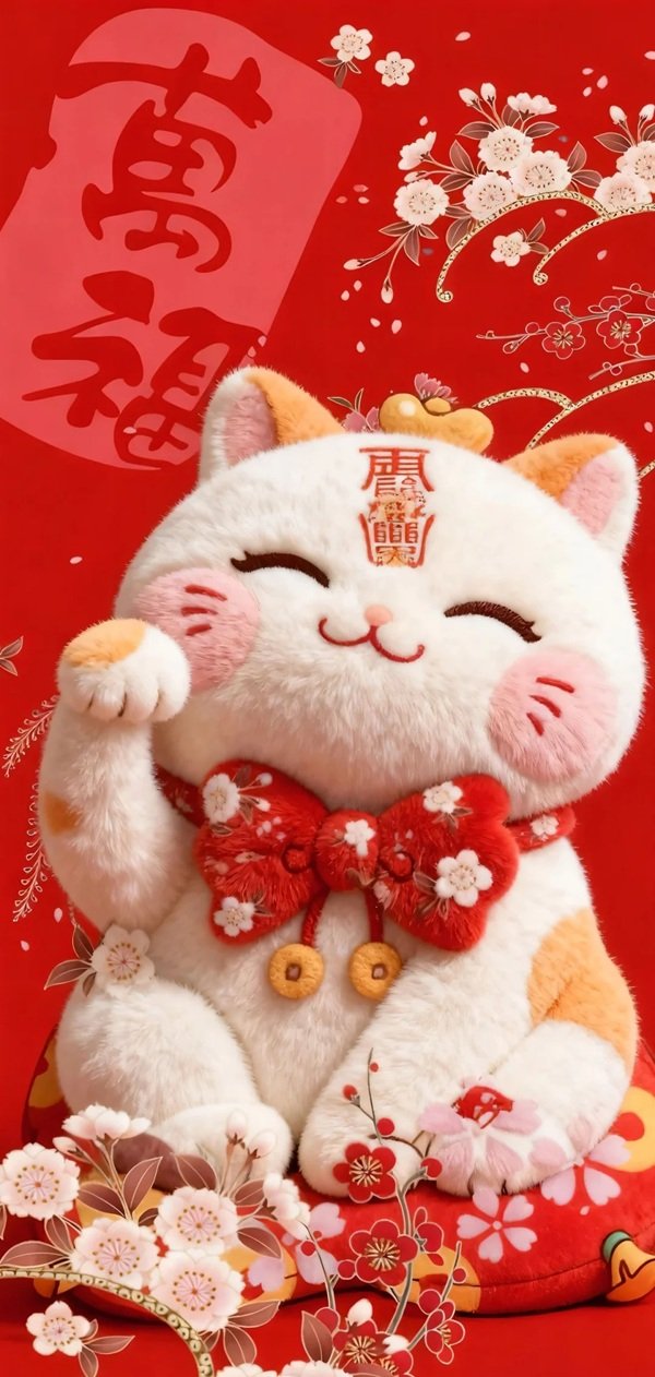 hình nền mèo thần tài 17