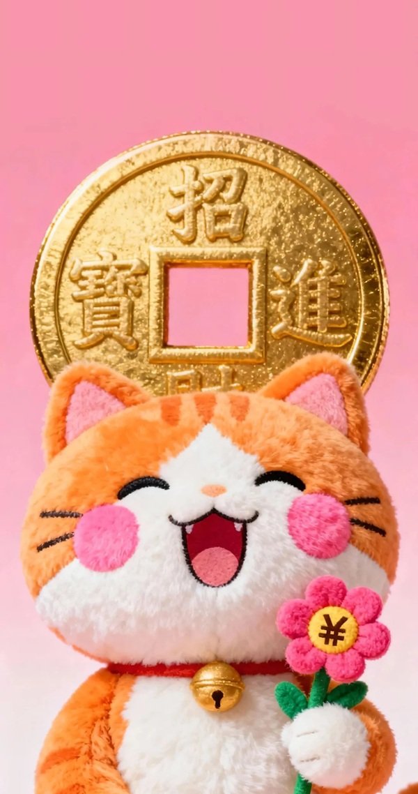 hình nền mèo thần tài 19