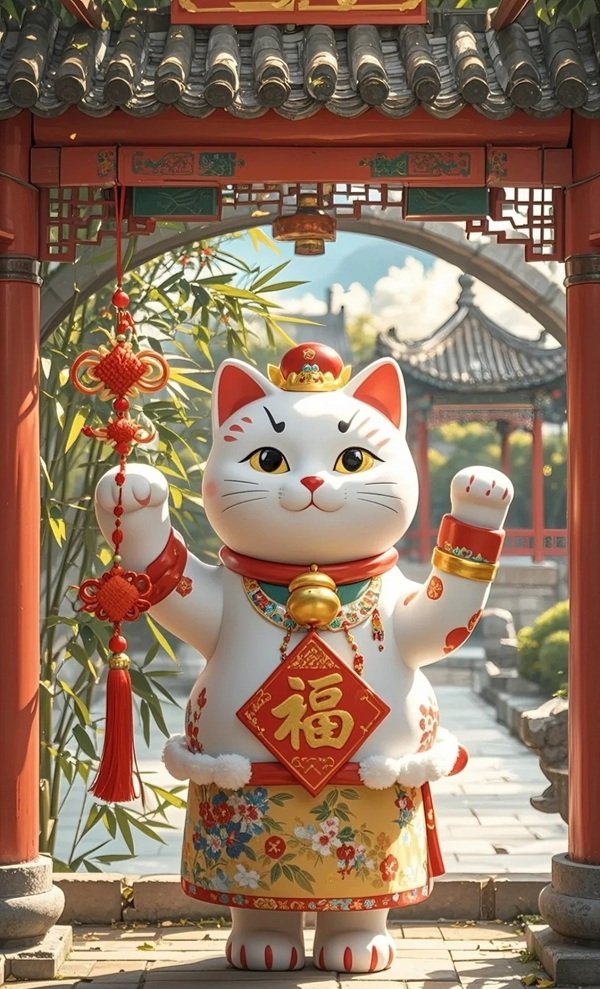 hình nền mèo thần tài 29