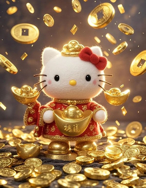 hình nền mèo thần tài 3