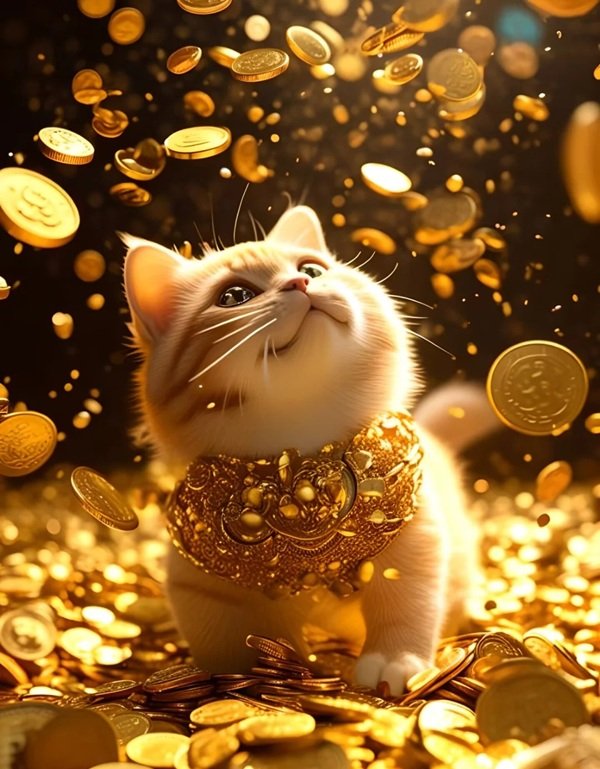 hình nền mèo thần tài 36