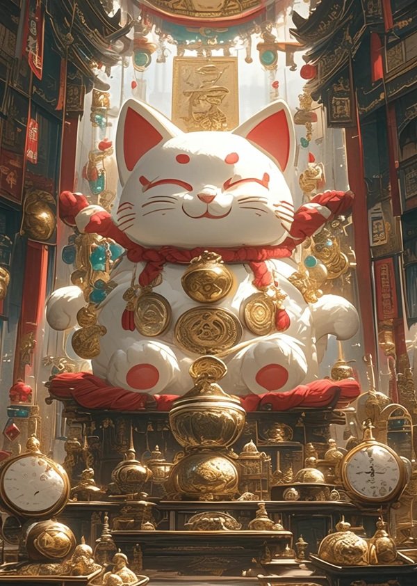 hình nền mèo thần tài 5