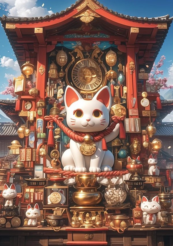 hình nền mèo thần tài 6