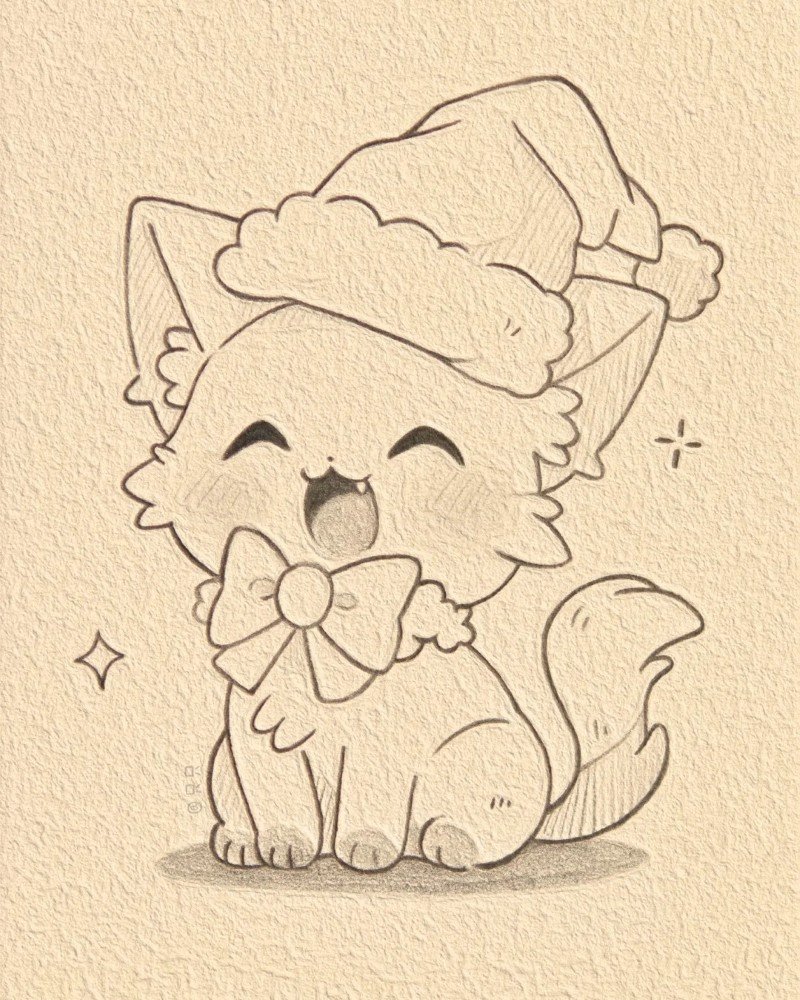 hình vẽ con mèo 10