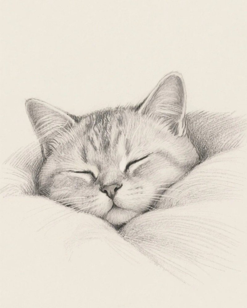 hình vẽ con mèo 21