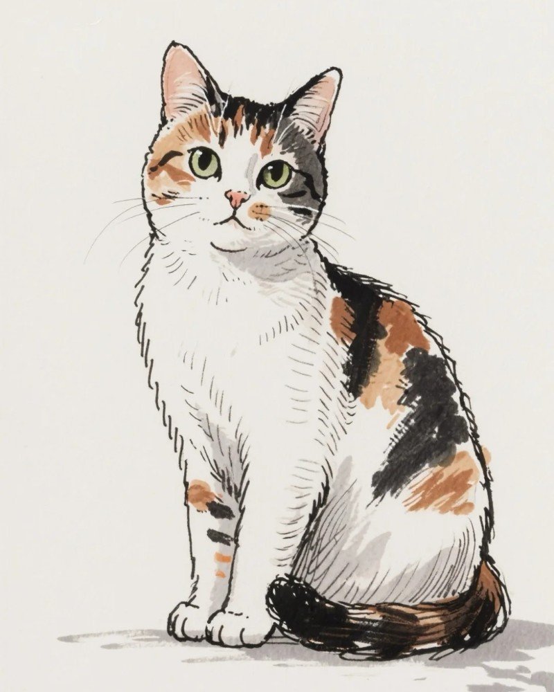 hình vẽ con mèo 22