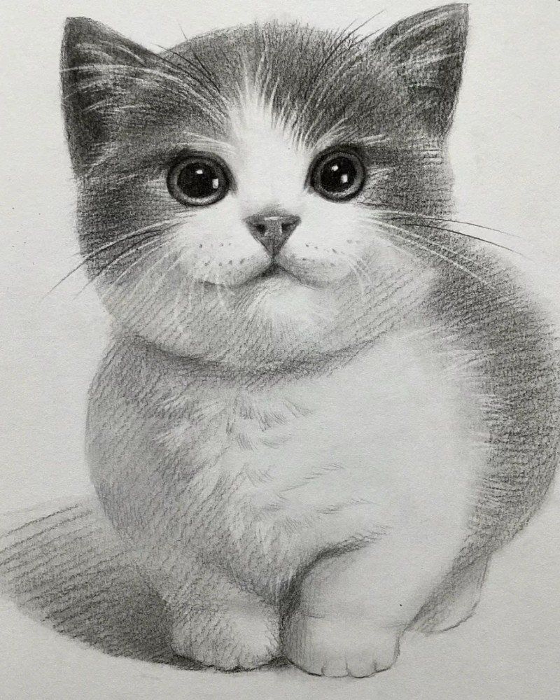 hình vẽ con mèo 25