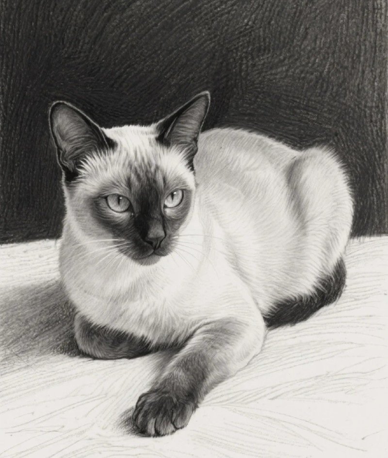 hình vẽ con mèo 27
