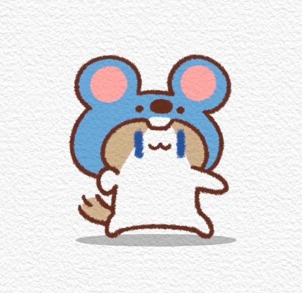 Chú mèo nhỏ đáng yêu trong phong cách kawaii