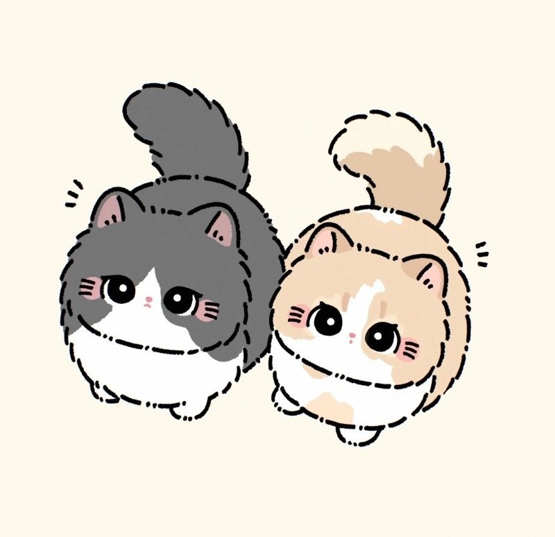 mèo cute chibi anime 20