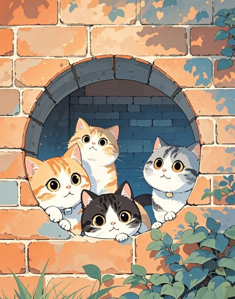 mèo cute chibi anime 22