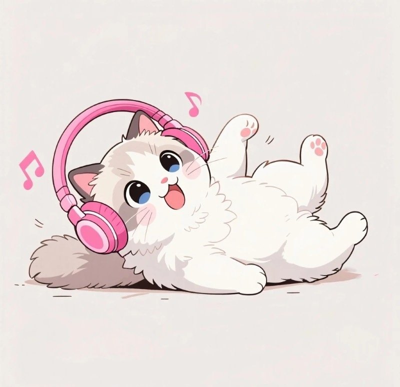 mèo cute chibi anime 28