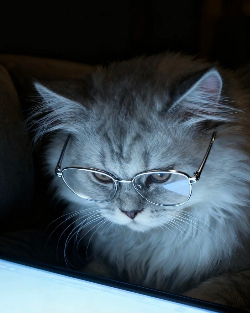 mèo đeo kính 12