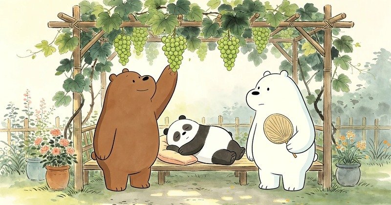 3 con gấu cute với biểu cảm hài hước