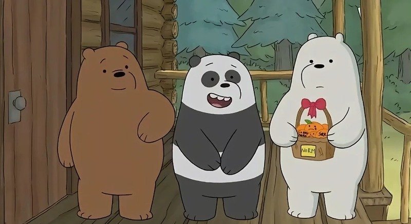 Ảnh ba con gấu đáng yêu làm avatar