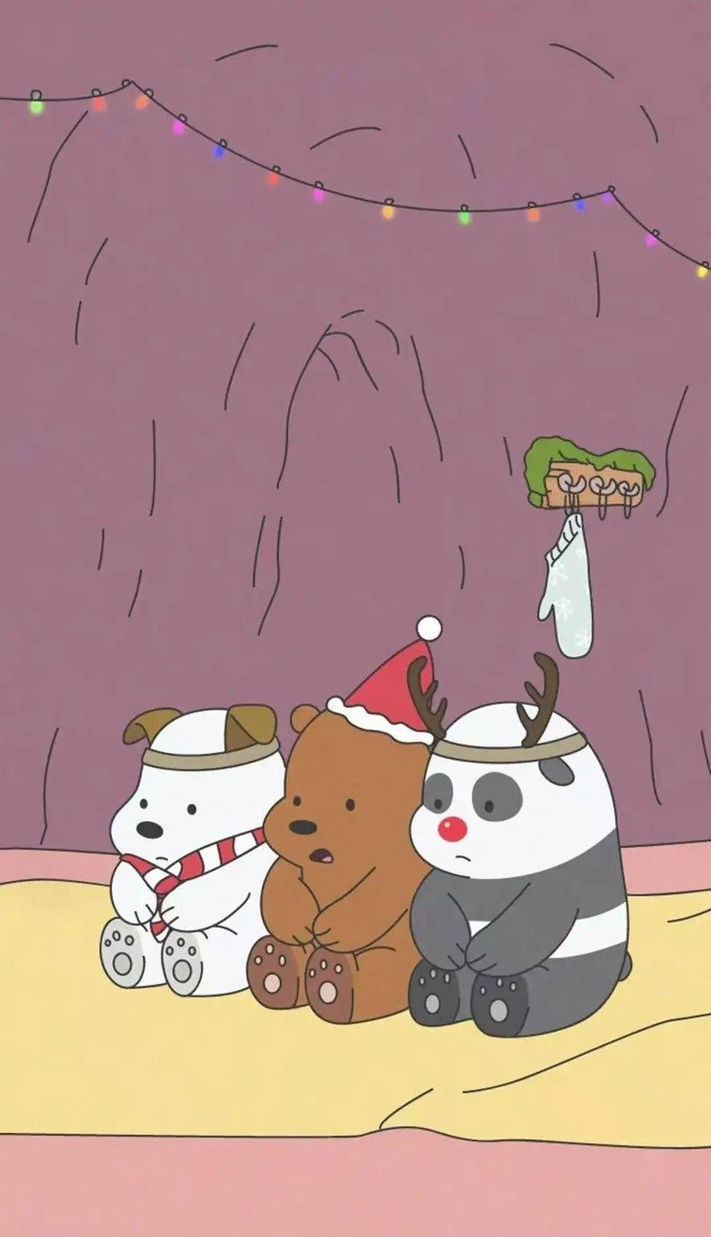 Hình nền 3 con gấu chibi đẹp
