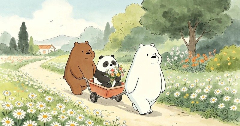 Hình nền 3 con gấu đáng yêu
