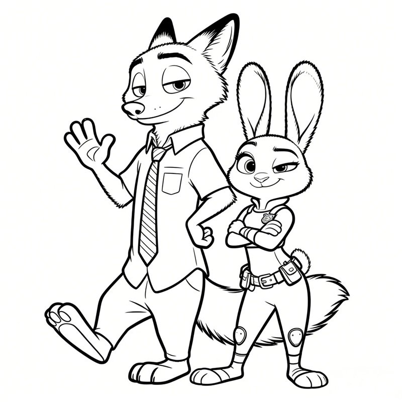 ảnh anime chưa tô màu 11