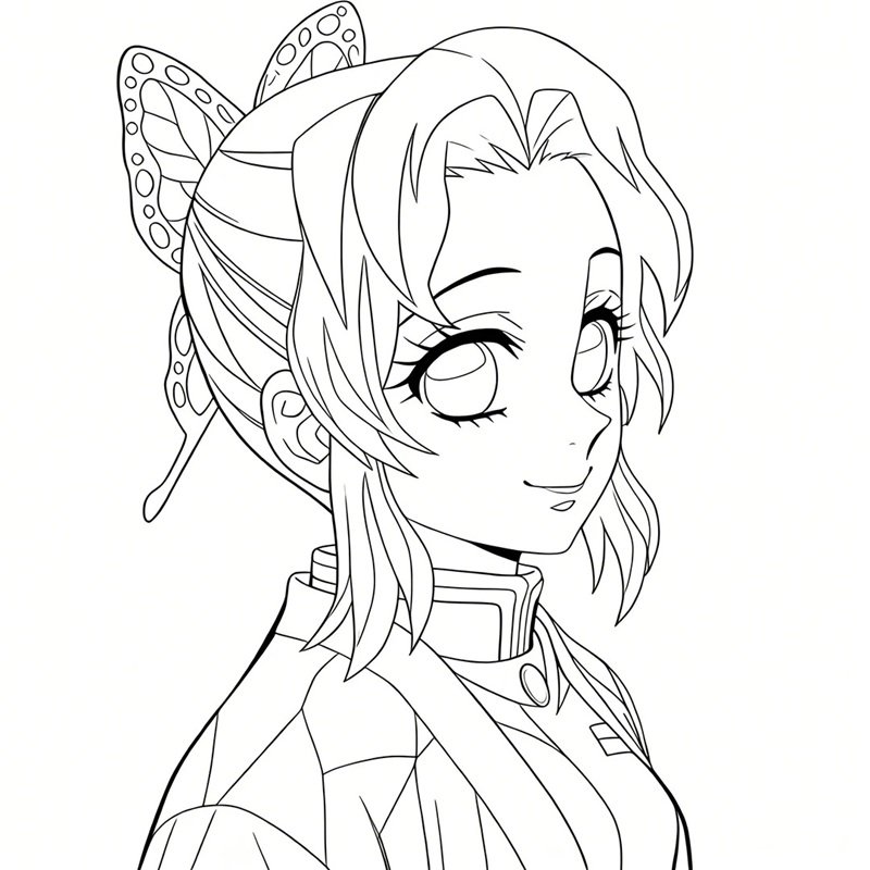 ảnh anime chưa tô màu 26