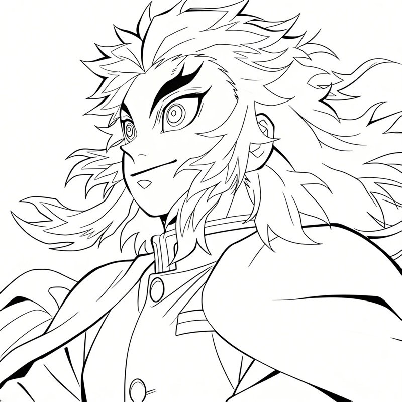 ảnh anime chưa tô màu 28