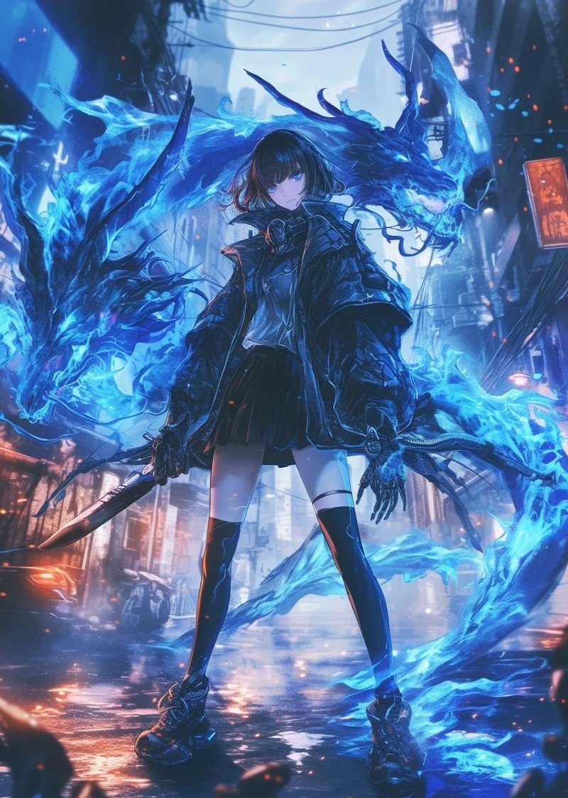 ảnh anime girl ngầu 3