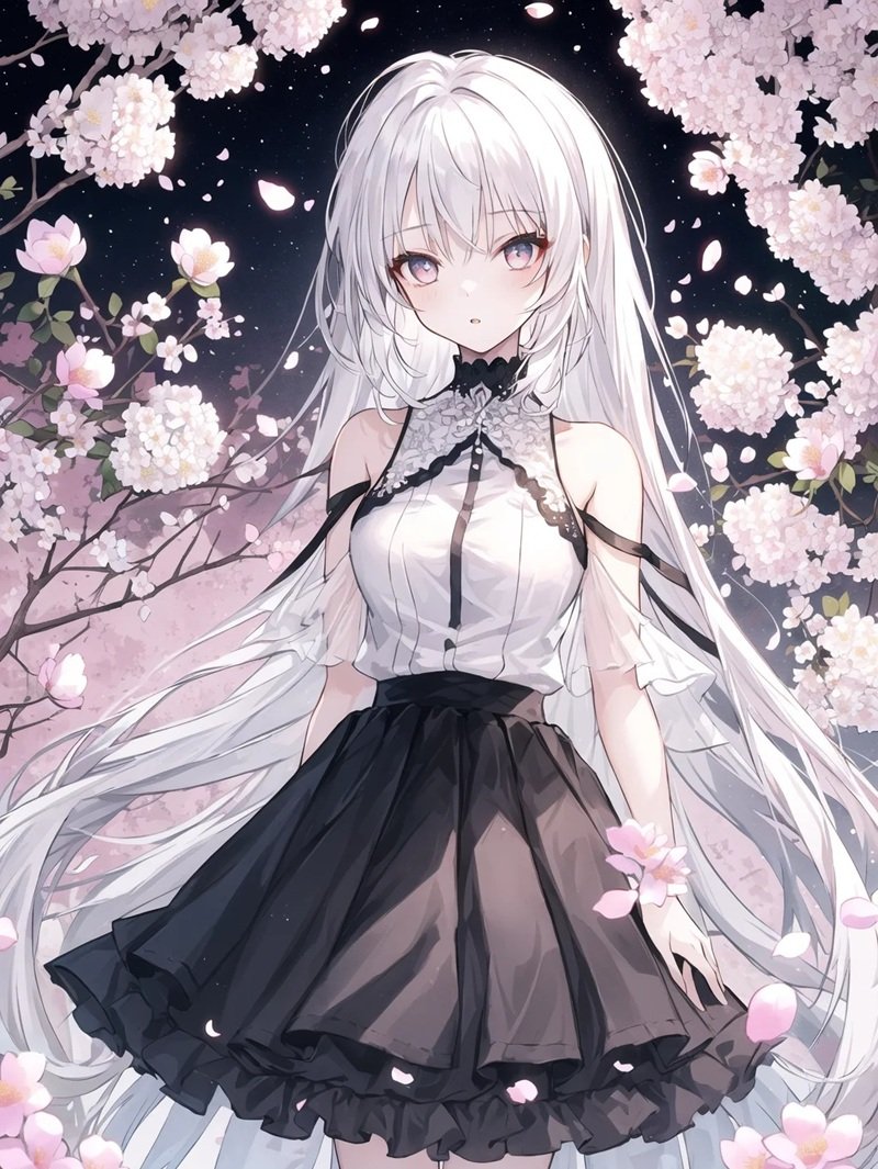 ảnh anime girl tóc trắng 1