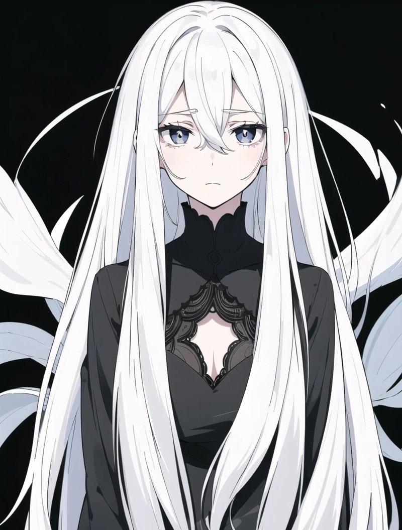 ảnh anime girl tóc trắng 24