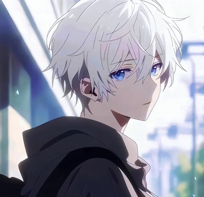 ảnh anime girl tóc trắng 26