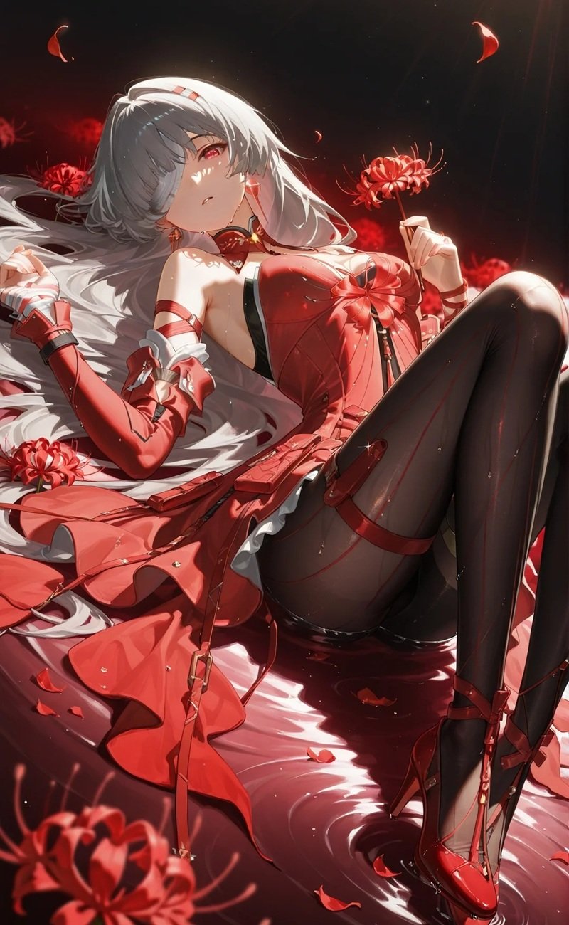 ảnh anime girl tóc trắng 3