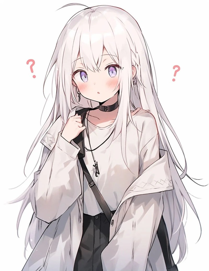 ảnh anime girl tóc trắng 4