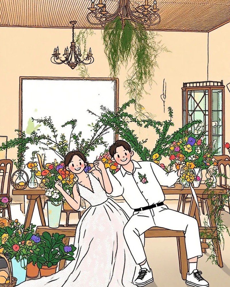 ảnh cưới hoạt hình 11