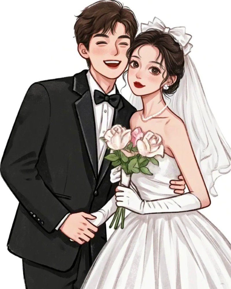 ảnh cưới hoạt hình 2