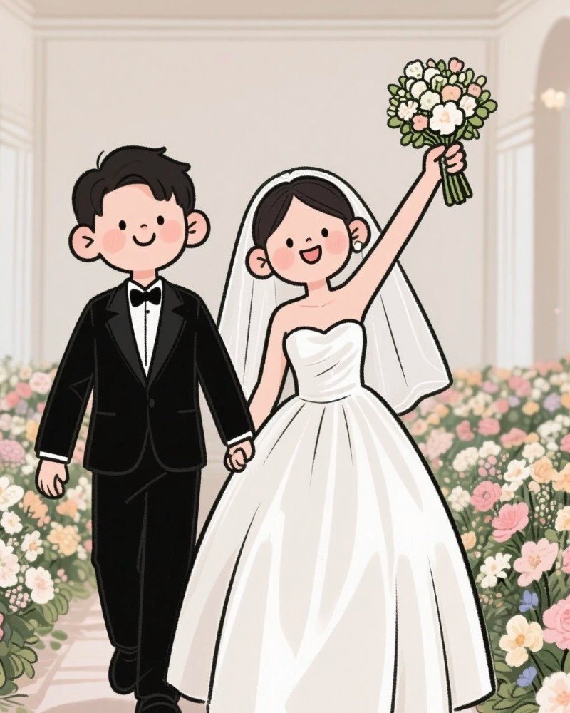 ảnh cưới hoạt hình 4