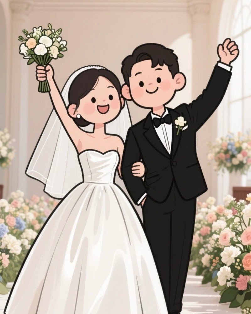 ảnh cưới hoạt hình 5