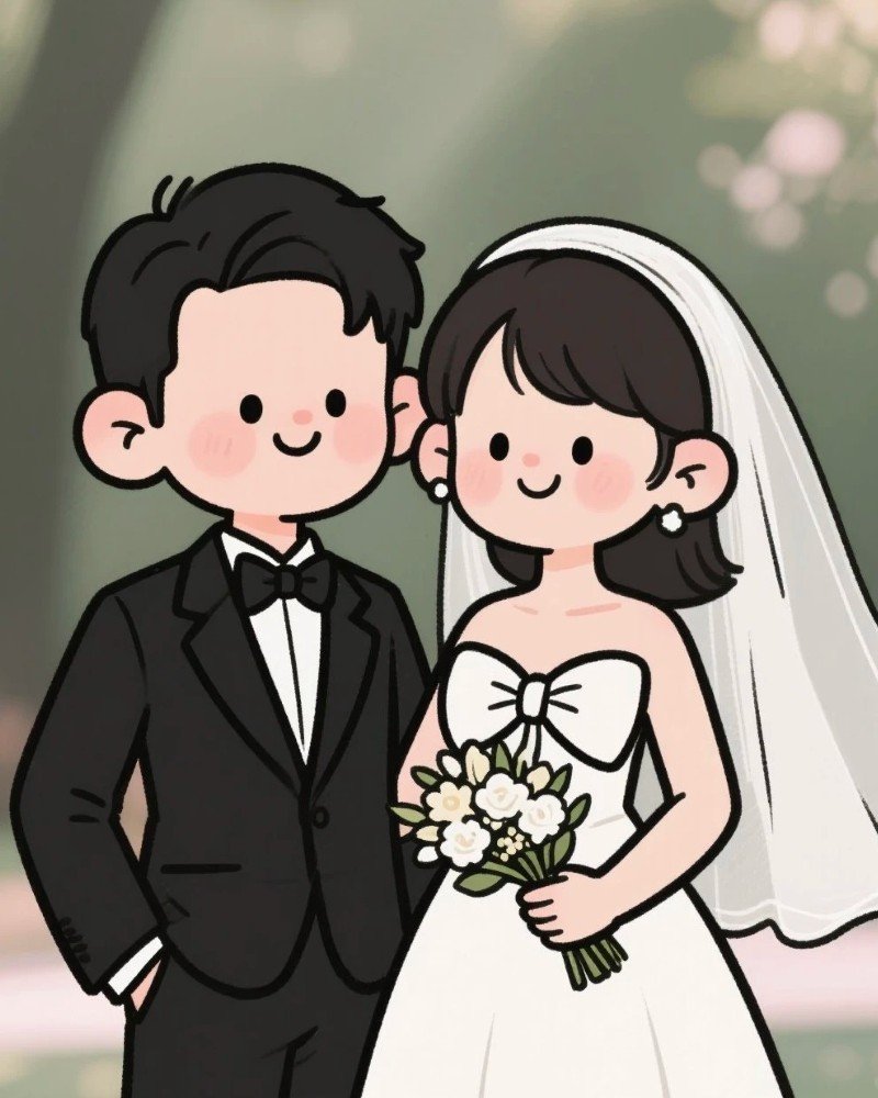 ảnh cưới hoạt hình 6