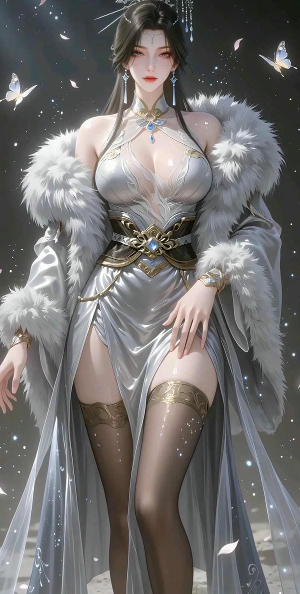 Gái xinh anime to tròn trong phong cách hoạt hình Nhật Bản