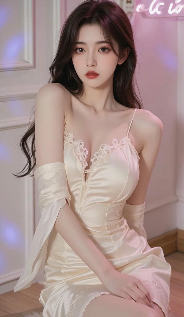 Nhân vật nữ anime xinh đẹp với đôi mắt long lanh