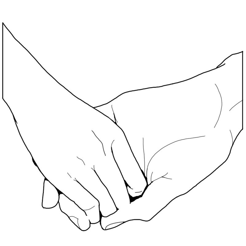 ảnh nắm tay hoạt hình 8