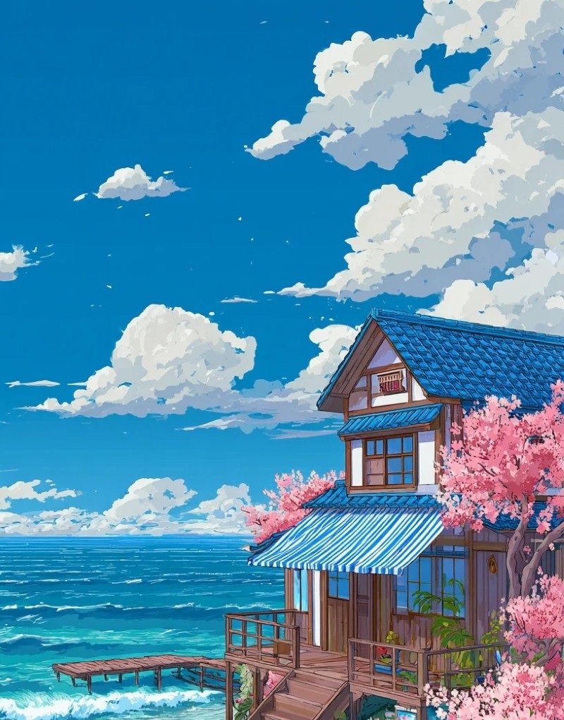 ảnh phong cảnh đẹp anime 24