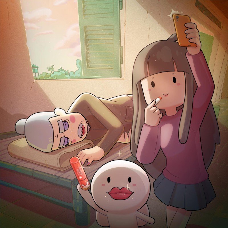 ảnh thỏ bảy màu 11