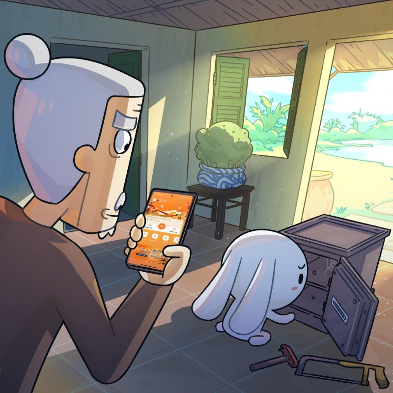 ảnh thỏ bảy màu 21